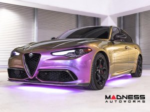 Alfa Romeo Giulia Front V Shield Grill Frame - Carbon Fiber - Feroce Carbon